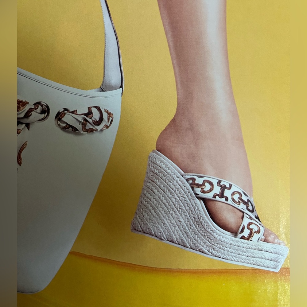 GUCCI RARE SILK SCAF HORSEBIT PLATFORM  ESPADRILLE  WEDGE  SANDALS💕Size 8.5